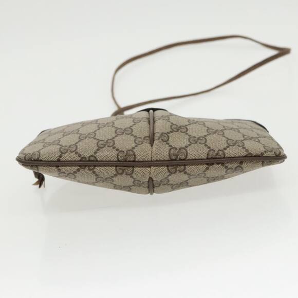 GUCCI GG Supreme Web Sherry Line Shoulder Bag Pvc Beige Gold 904 02 047 - Picture 5 of 16